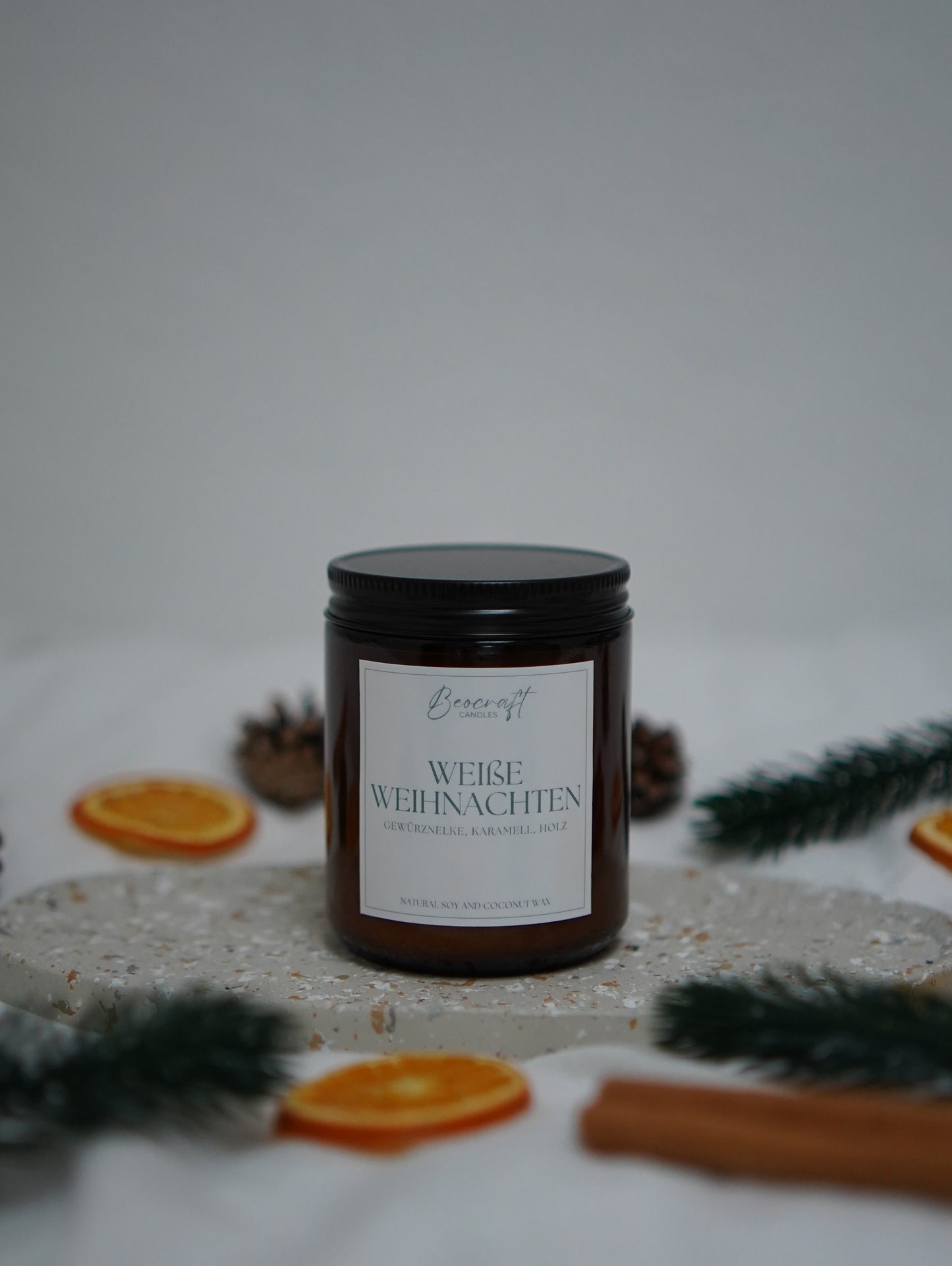 Duftkerze - Weiße Weihnachten