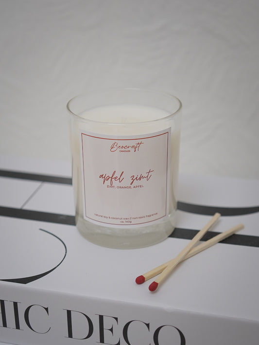 Duftkerze - Apfel & Zimt