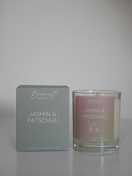 Duftkerze - Jasmin & Patschuli