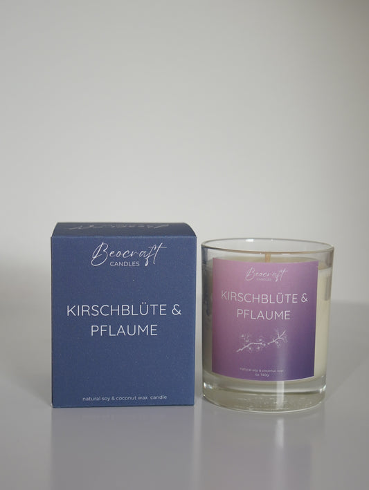 Duftkerze - Kischblüte & Pflaume
